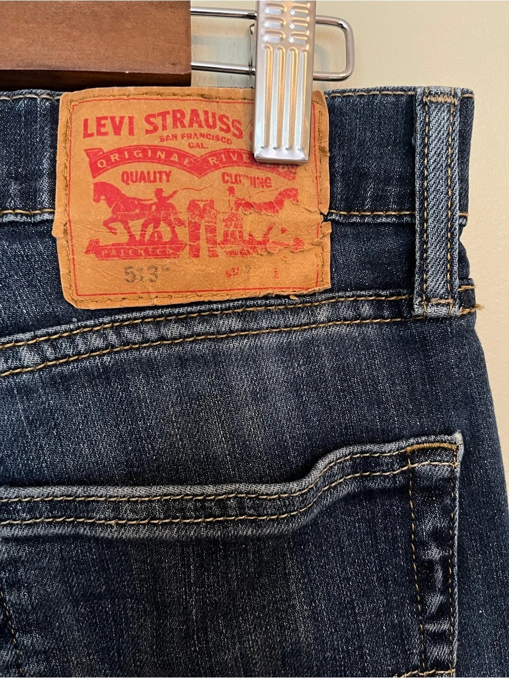 Levi's Men's Dark Indigo Slim Straight Jeans